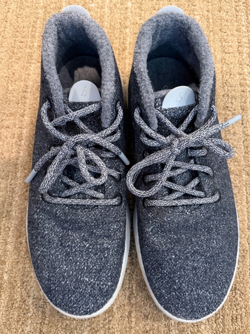 All Birds Men's Casual Gray Knit Lace-Up Shoes